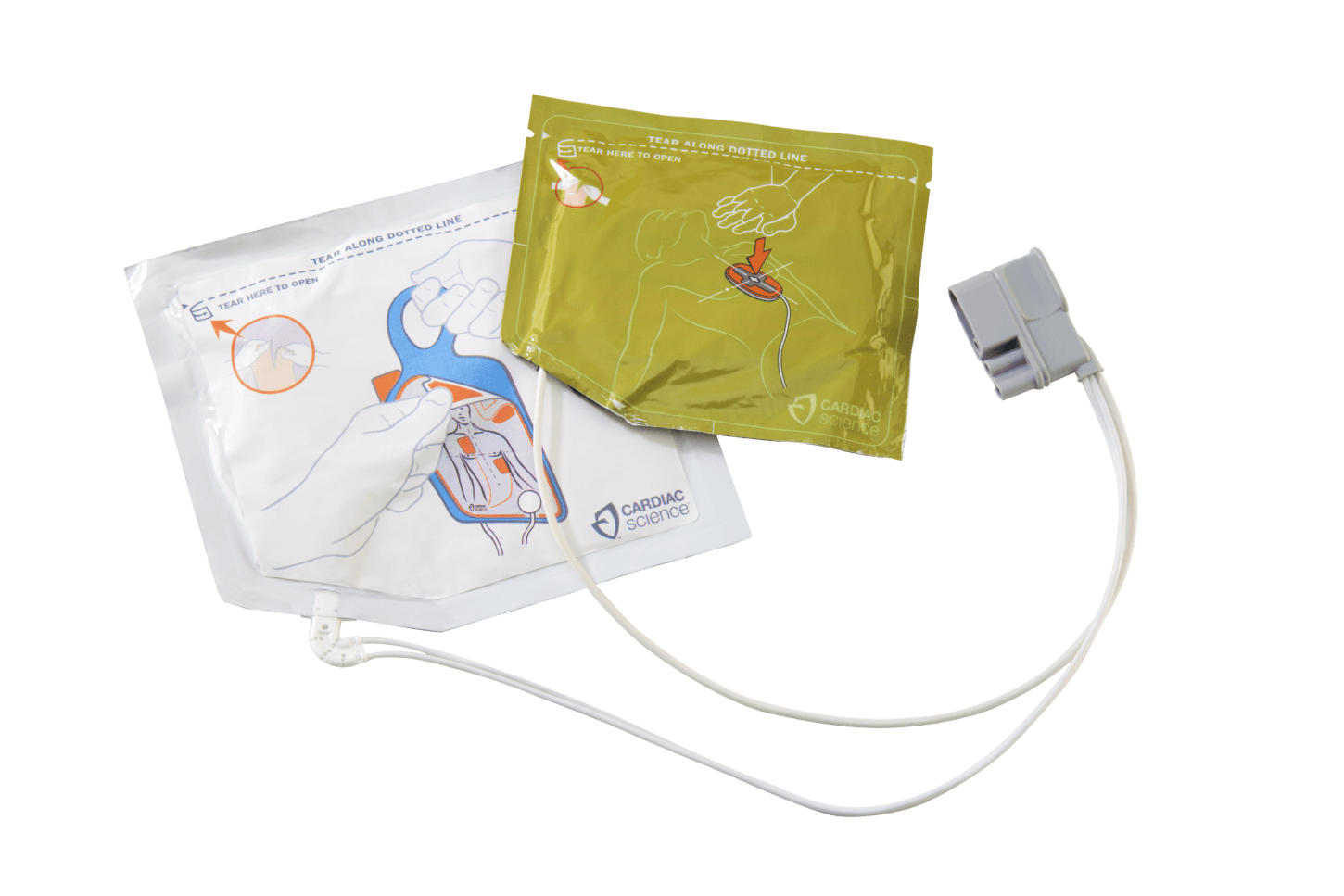 Deflib Inmage Cardiac Science Powerheart G5 Adult Defibrillator Pads with CPR device ...